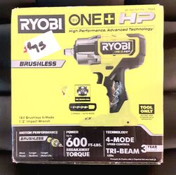 Ryobi cordless 1/2 inch impact wrench