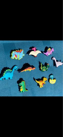 Dinosaur Shoe Charms Set of 10
