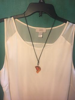Long Necklace with fox Pendant