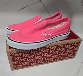 Vans Classic Slip-On Pink Lemonade Size 8 Women