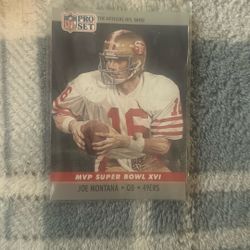 Joe Montana trading card
