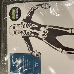 Small 4-6 Skeleton Costume