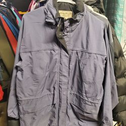 Mens Insulated Rain Jacket Size M