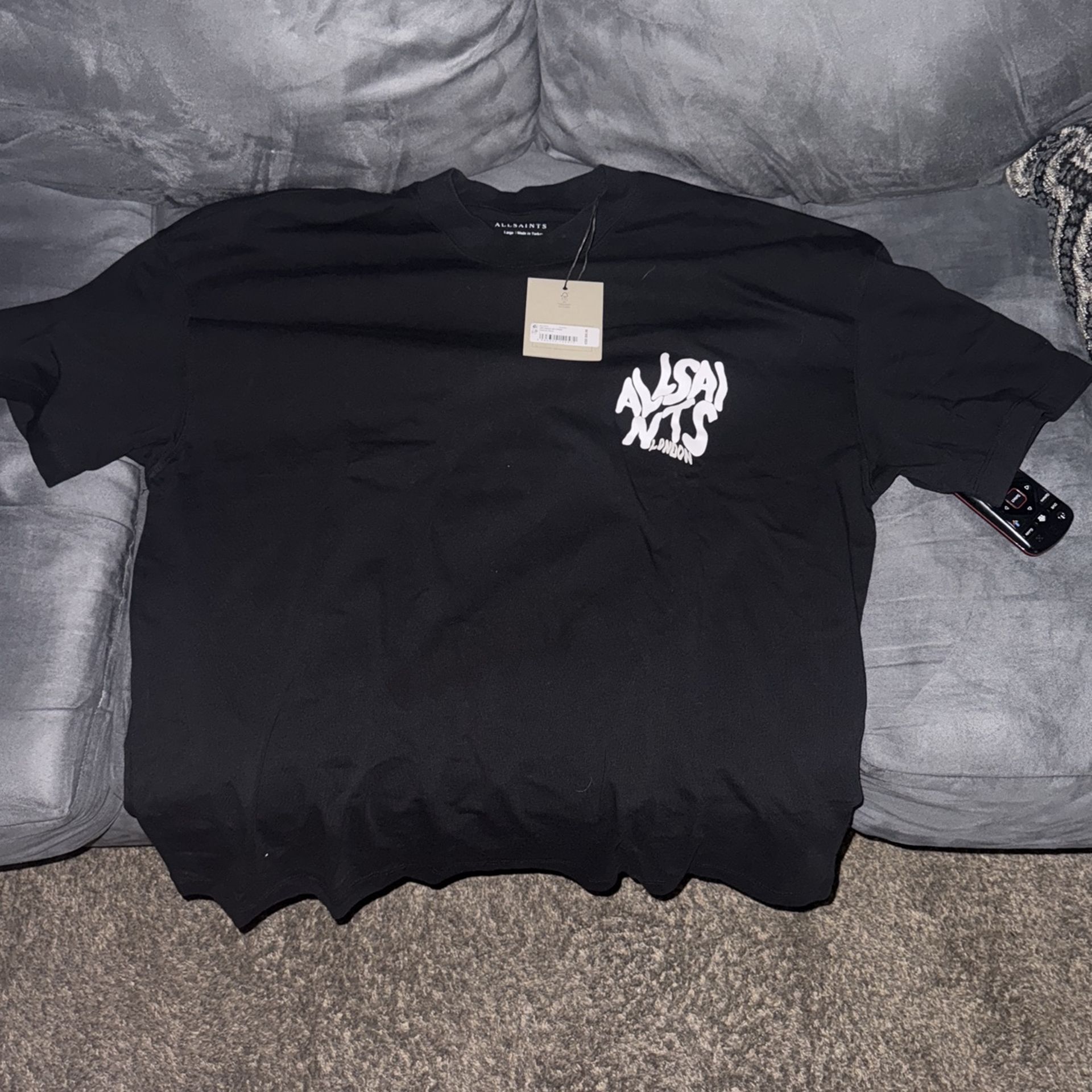 All Saints London Large Cropped T-shirt