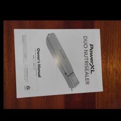 Nutrisealer Vacuum Food Sealer PowerXL Duo