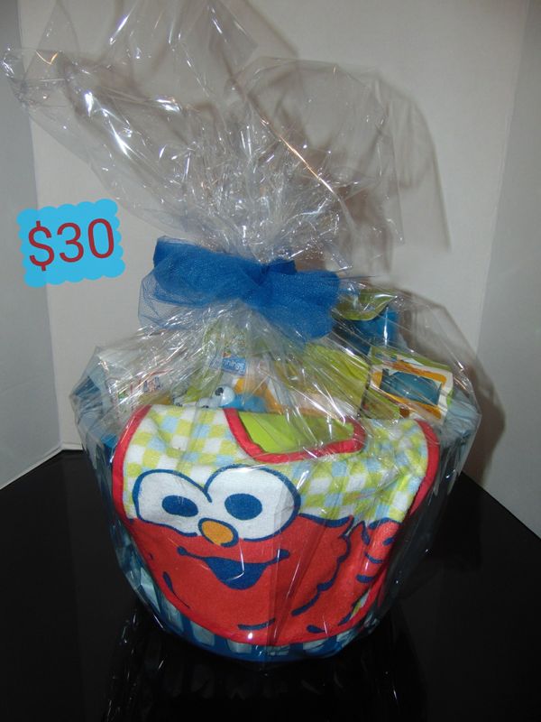 Boys Sesame Street Baby Shower Gift Basket For Sale In Fall River