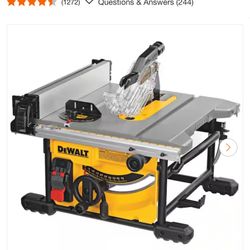 DEWALT 15 Amp Corded 8-1/4 in. Compact Portable Jobsite Tablesaw Stand Not Included)$320