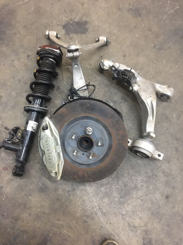 20162019 INFINITI Q50 RED SPORT RWD FRONT LEFT SUSPENSION, DRIVER SIDE
