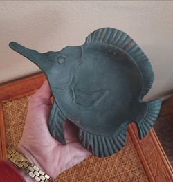 Vintage cast iron fish