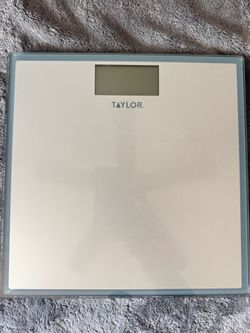 Digital Glass Bathroom Scale Gray/Silver - Taylor