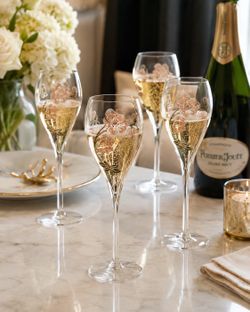 Perrier-Jouët Belle Époque Champagne Flutes – Set of 6 by Lehmann (18 cl)