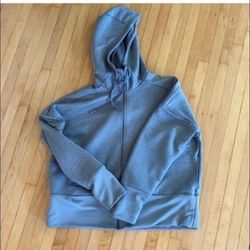 WOMENS M NIKE FULL ZIP HOODIE JACKET GREY