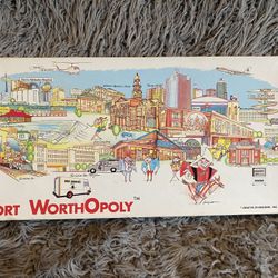Fort Wothopoly Vintage Board Monopoly Game 1992 Unplayed