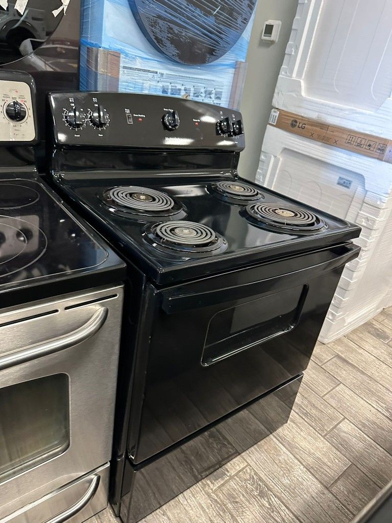 Ge coil top black stove