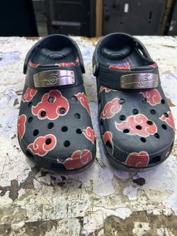 CROCS Navy Slip-On Clogs with Red Cloud Pattern woman 12 men’s 10
