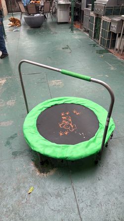 Kids Mini Trampoline with Handle Bar