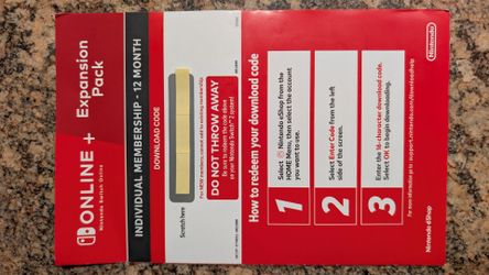 Nintendo Switch Online + Expansion Pack 12-Month