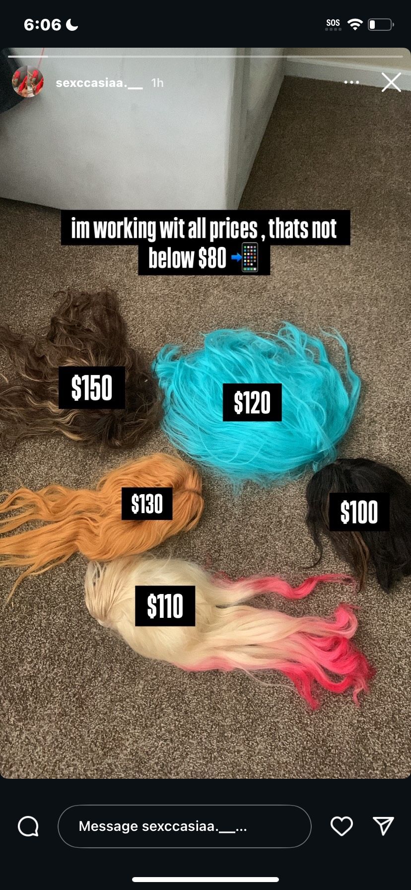 wigs Going on Sale