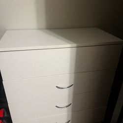 4 White Drawer 