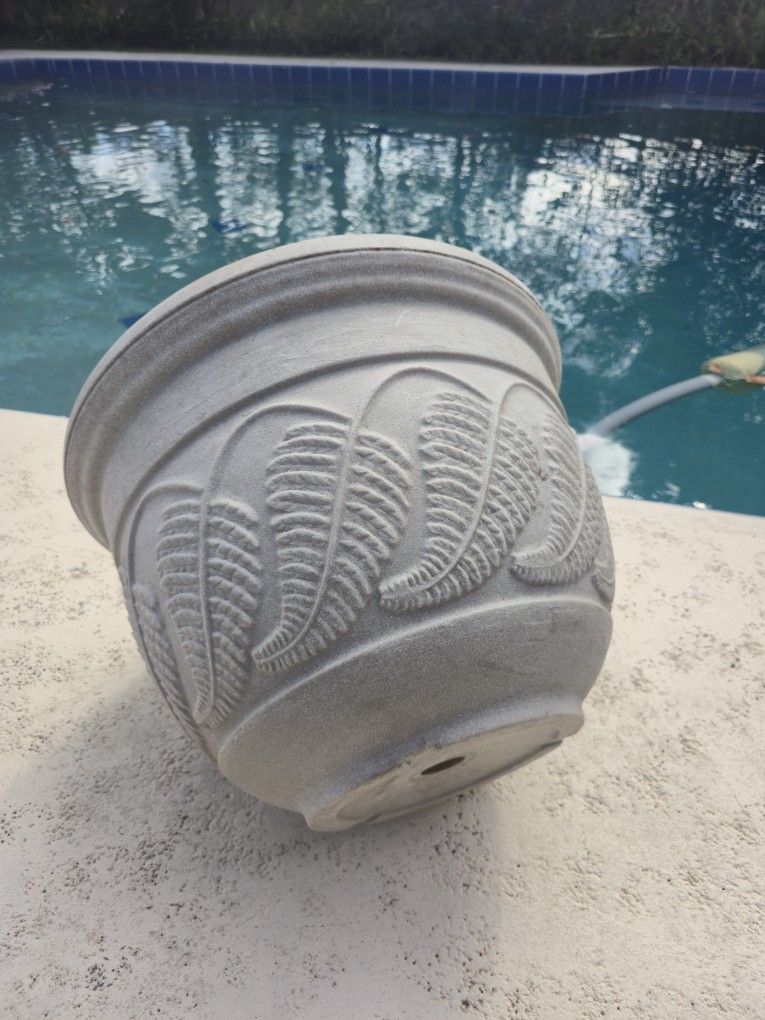 Pot Planter Tree Plant Holder Garden Plastic Pot Grey Heavy Duty Outdoor Flower Decorative Hose Pot Gardening
