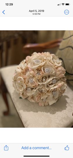 Wedding Bouquet With Brooches