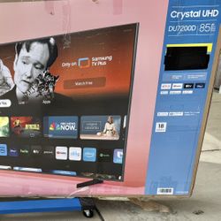 85 TV Samsung 4K smart HDTV $55 down on financing free delivery six month warranty