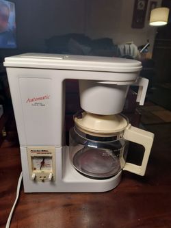 Vintage 1989 Proctor Silex Analog Clock Coffee Maker (A6278) - TESTED & WORKS PERFECTLY