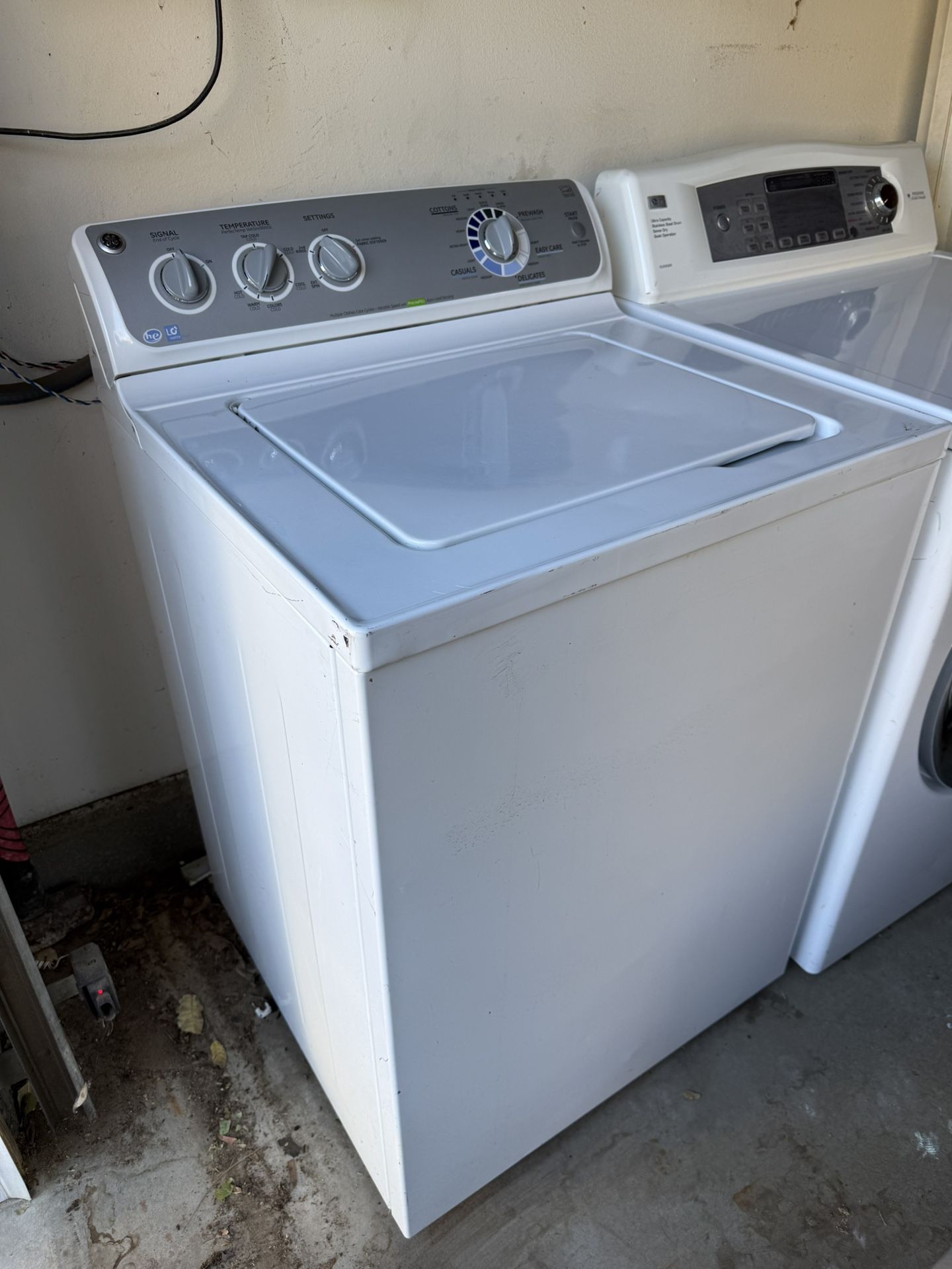 Electric GE Washer And LG Dryer