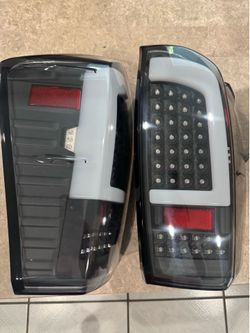 LED Tail Light Compatible with 2016-2021 Toyota Tacoma Taillight Brake Lamp Driver & Passenger Side Black Housing Smoke Lens 2pcs