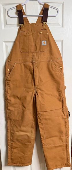 Men Carhartt Overalls With Quilted Lining & Zips Up On The Leg