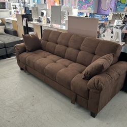 Convertible Sofa Bed W/ Storage Very Comfortable 
