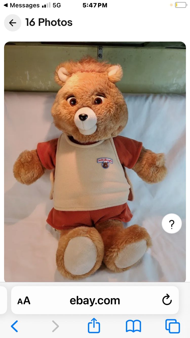 Teddy Ruxpin Like New From 1985