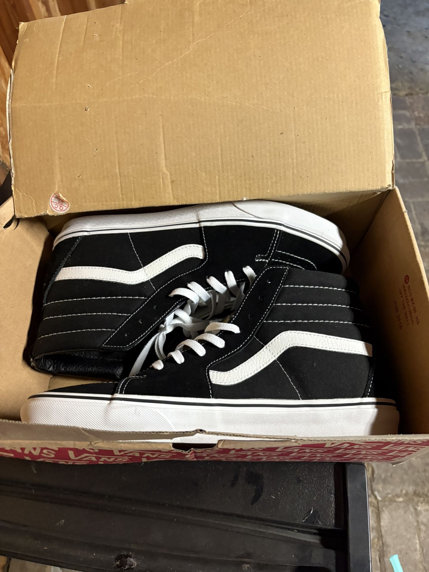 Hi Top Vans Black Size 11.5