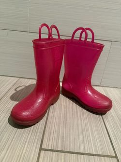 Girls light-up pink rain boots 9T