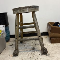 Tall Rustic Stool/Plant Stand