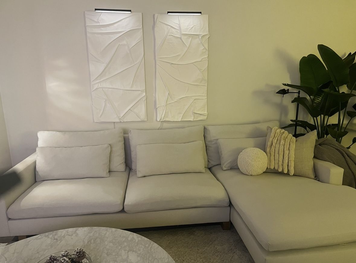 West Elm Harmony Right Chaise Couch