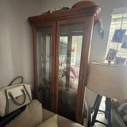 7ft Tall Mirrored Cabinet 