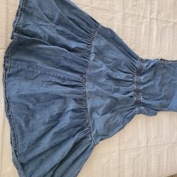 Long Modest Denim Dress