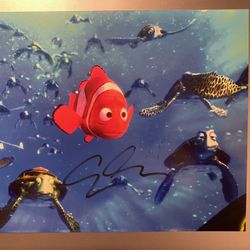 Ellen Degeneres hand signed Finding Nemo Dory photo  Autograph Pixar Cartoon Toy Story Disney