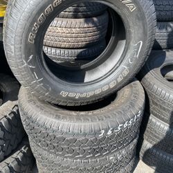 265/65/17 BFGOODRICH Semi New Tires