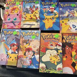 Vintage Pokémon VHS Cassette 16 Total 