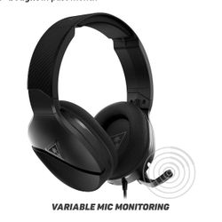 Turtle Beach Recon 200 Gen 2 Powered Gaming Headset - Xbox Series X, Xbox Series S & Xbox One, PS5, PS4, Mobile & PC with 3.5mm - Bass Boost, Memory F