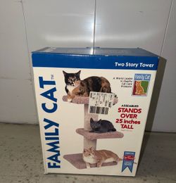 Family Cat Two Story Tower