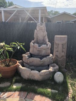 Concrete fountain