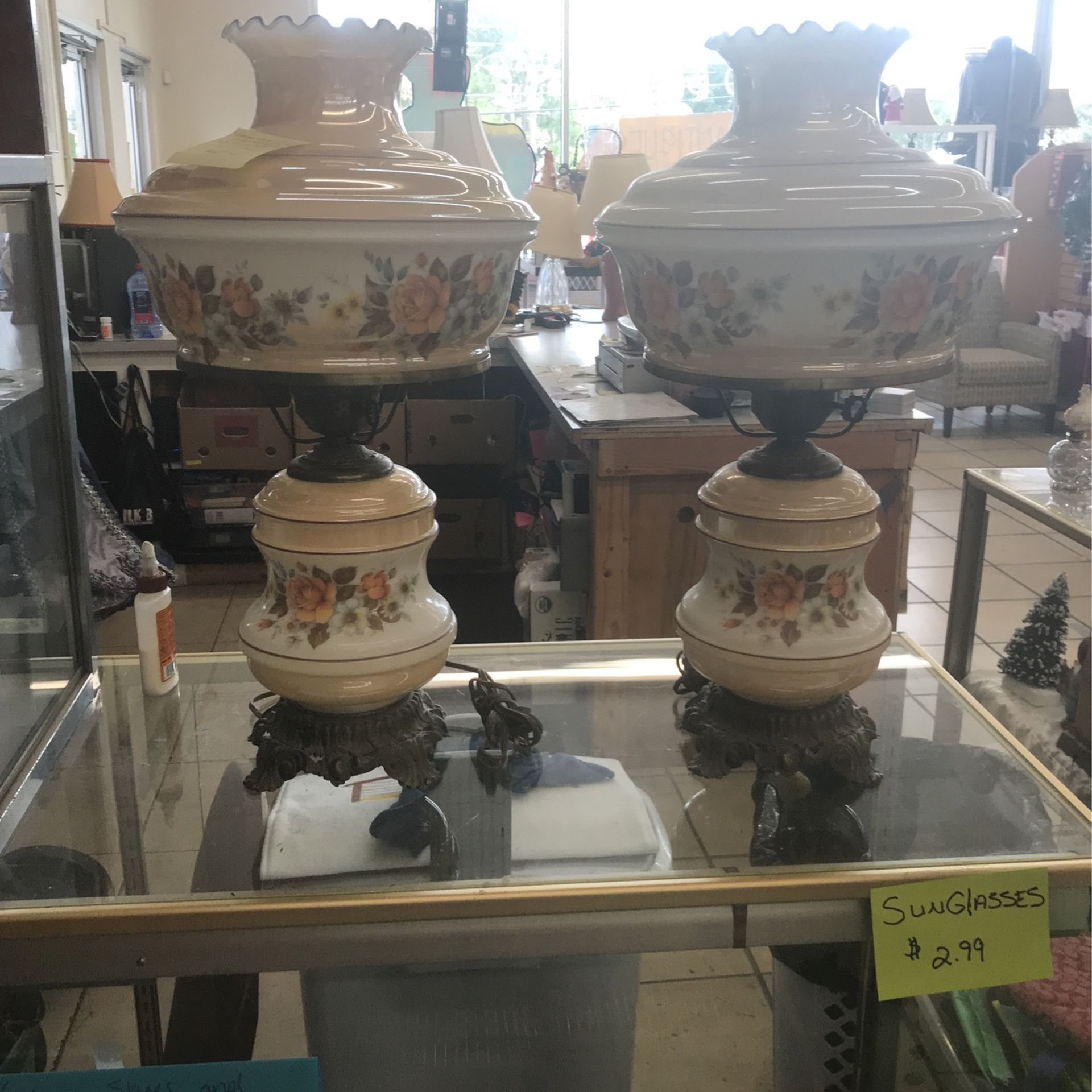 Gone With The Wind Table Lamps Antique
