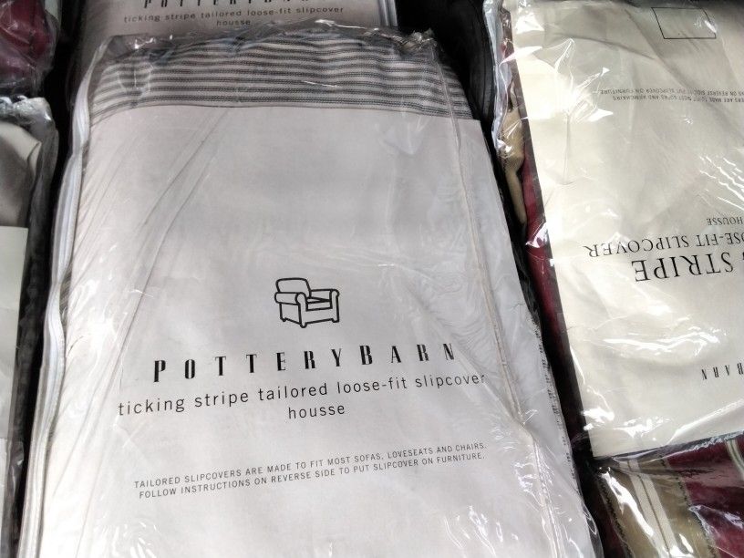 3 Peices Of Pottery Barn SlipCover . Loose Fit ( Wholesale )unused