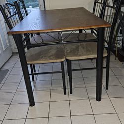 Brown Dining Table. Perfect For Small Apartments 