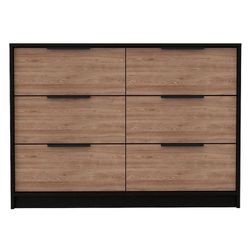 Modern Rustic Dresser - Black / Natural