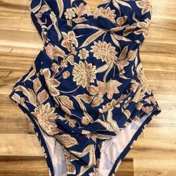 Flower Design Swim Suit