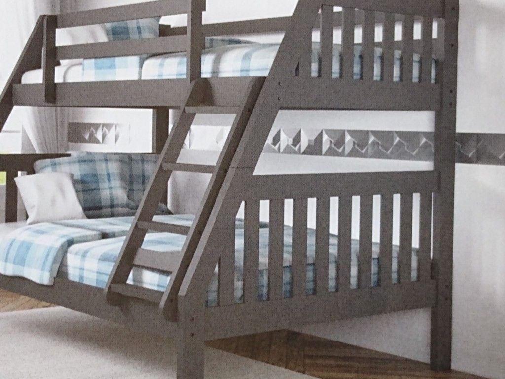 Twin over full bunk bed comes in different color